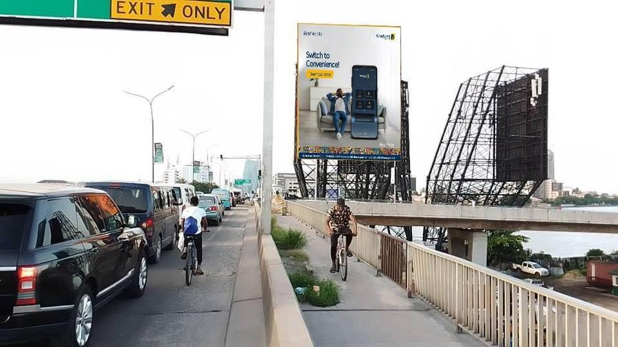 Falomo Bridge outdoor advertising billboard Lagos