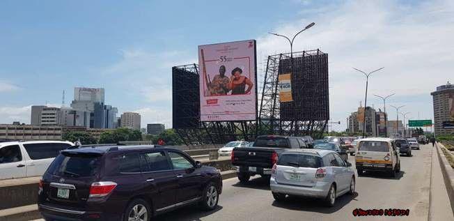 Falomo Bridge outdoor advertising billboard Lagos