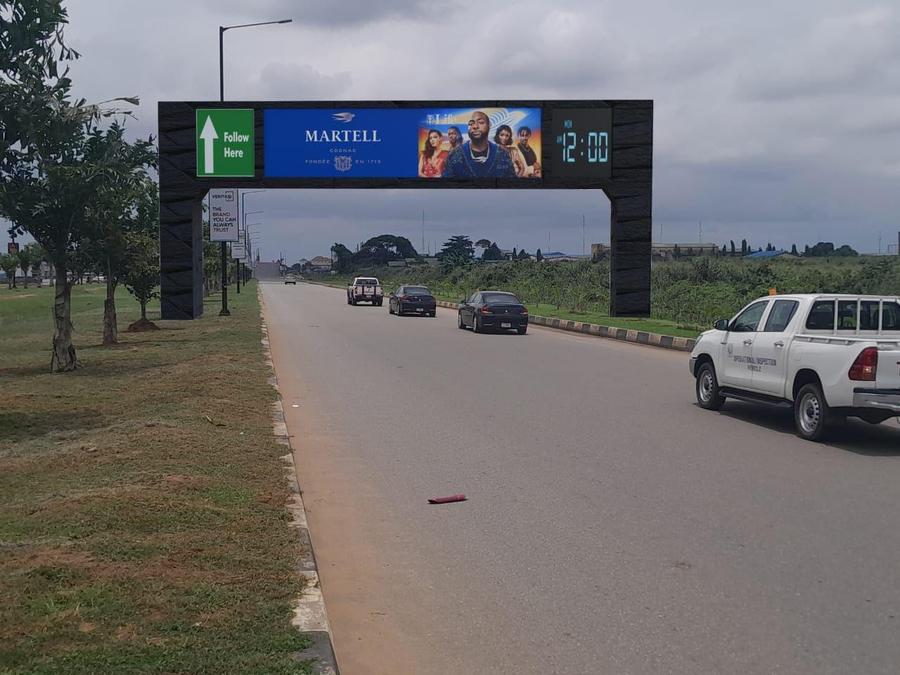 Lagos Airport Gantry outdoor advertising billboard Lagos
