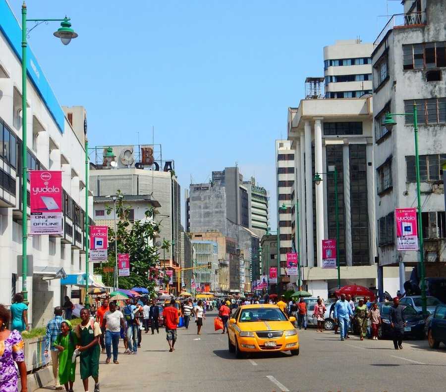 Broad Street outdoor advertising billboard Lagos